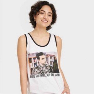 PRIDE TANK [Schitts Creek] NWT David I like wine not the label tank- Sizes M & L